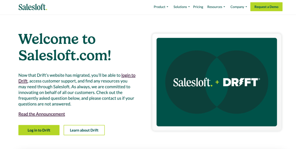 Salesloft (Formerly Drift)